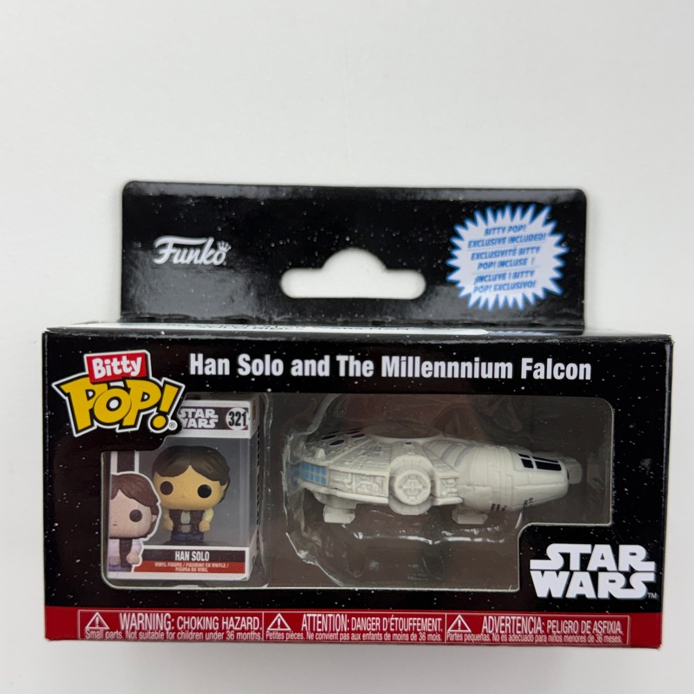 Funko Bitty Pop Rides Star Wars Han Solo Millennium Falcon 321 New